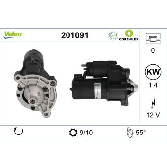 Démarreur VALEO OEM 96087193