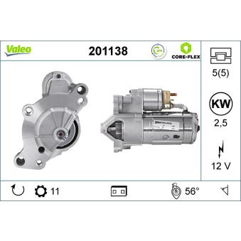 Démarreur VALEO OEM 5802AW