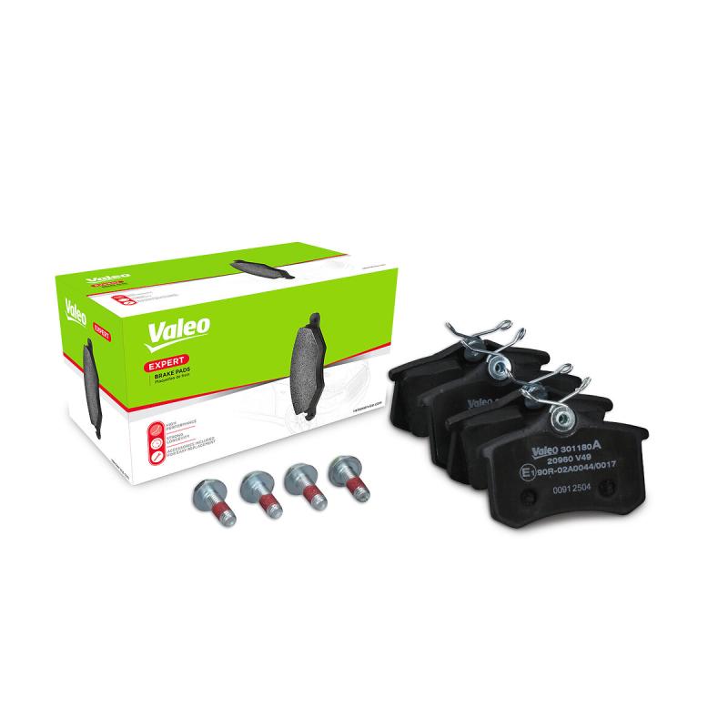 Jeu de 4 plaquettes de frein arrière VALEO 301180A - Visuel 2