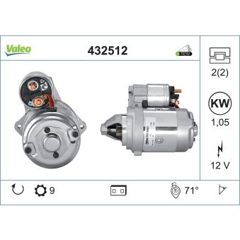 Démarreur VALEO OEM 9151139080