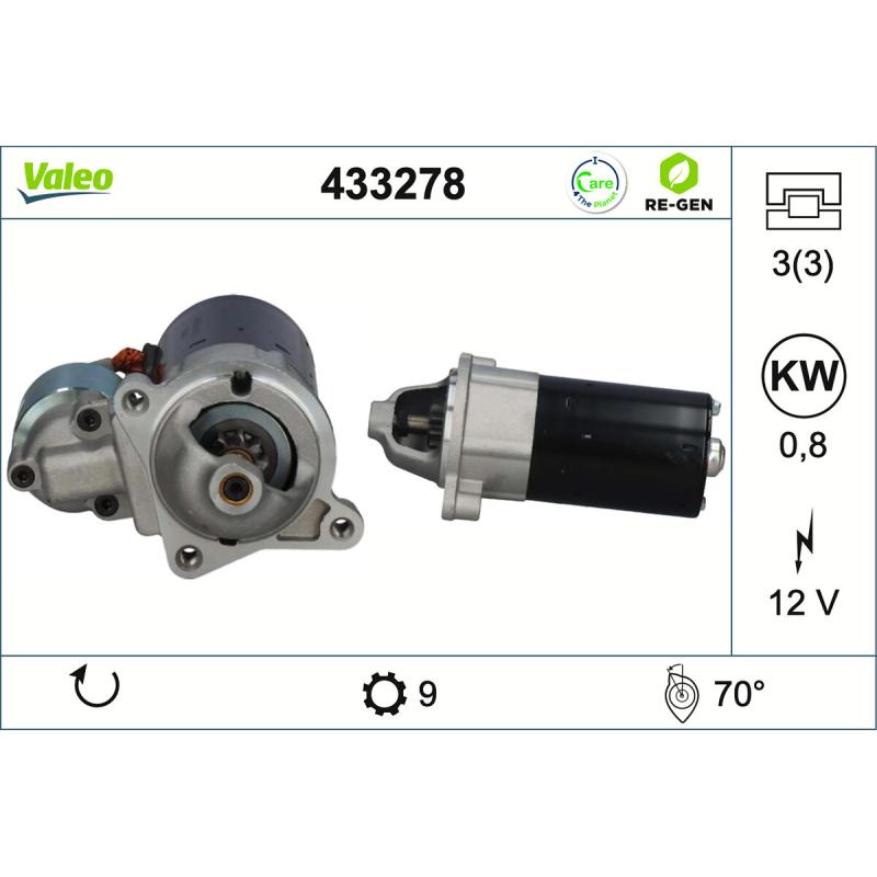 Démarreur VALEO 433278 - Visuel 1
