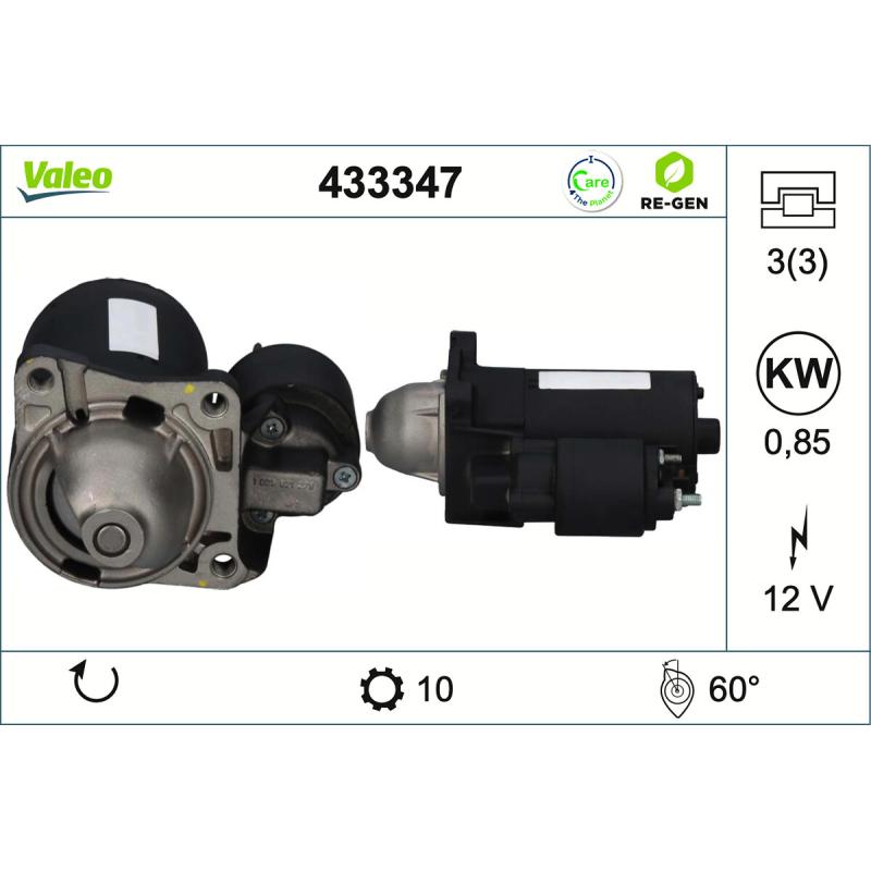 Démarreur VALEO 433347 - Visuel 1