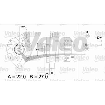 Alternateur VALEO OEM 570536