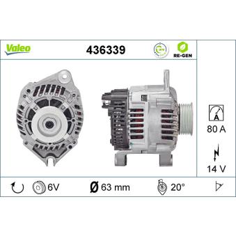 Alternateur VALEO OEM 5705J0 Alternateur VALEO OEM 5705J0