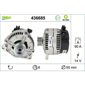 Alternateur VALEO OEM A004T01591