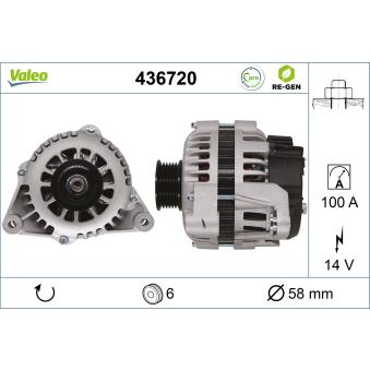 Alternateur VALEO OEM 6204006 Alternateur VALEO OEM 6204006