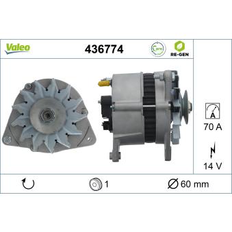 Alternateur VALEO OEM 5016015