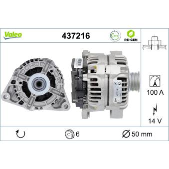 Alternateur VALEO OEM 90512217