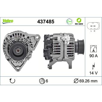 Alternateur VALEO OEM 500317453