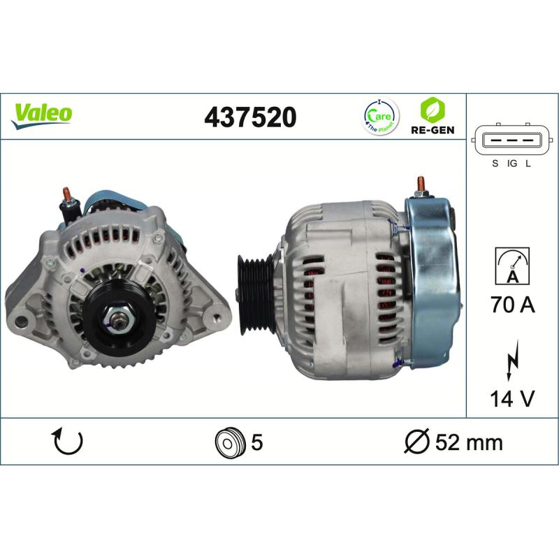 Alternateur VALEO 437520 - Visuel 1