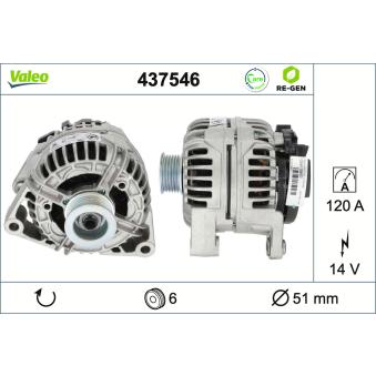 Alternateur VALEO OEM 90512219