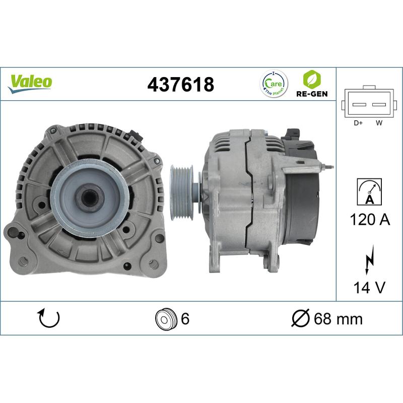 Alternateur VALEO 437618 - Visuel 1