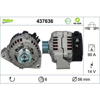 Alternateur VALEO OEM 009154760280