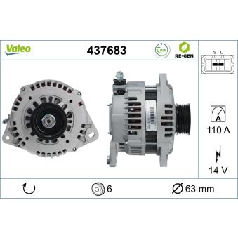 Alternateur VALEO OEM LR1110705B Alternateur VALEO OEM LR1110705B
