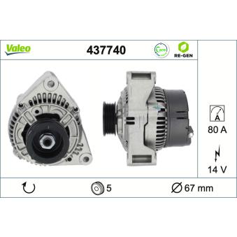 Alternateur VALEO OEM 60567586