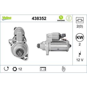 Démarreur VALEO OEM 2M911024S