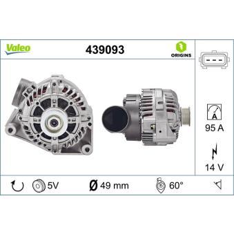 Alternateur VALEO OEM 12312246573