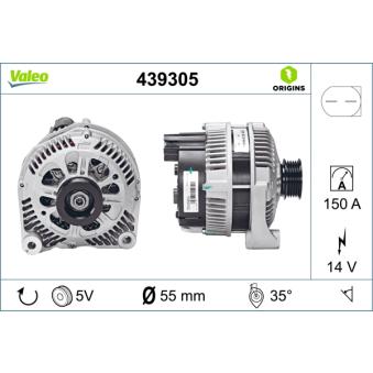 Alternateur VALEO OEM 12317788247