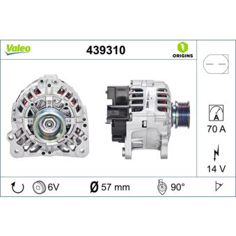 Alternateur VALEO OEM 38903023