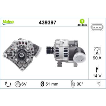 Alternateur VALEO OEM 12317501687