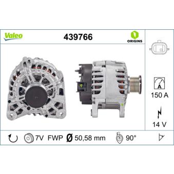 Alternateur VALEO OEM 95516408