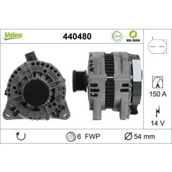 Alternateur VALEO OEM LR007088