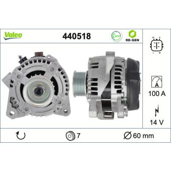 Alternateur VALEO OEM 2706028160