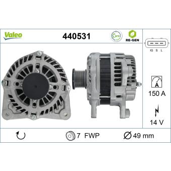 Alternateur VALEO OEM A003TJ2481ZE