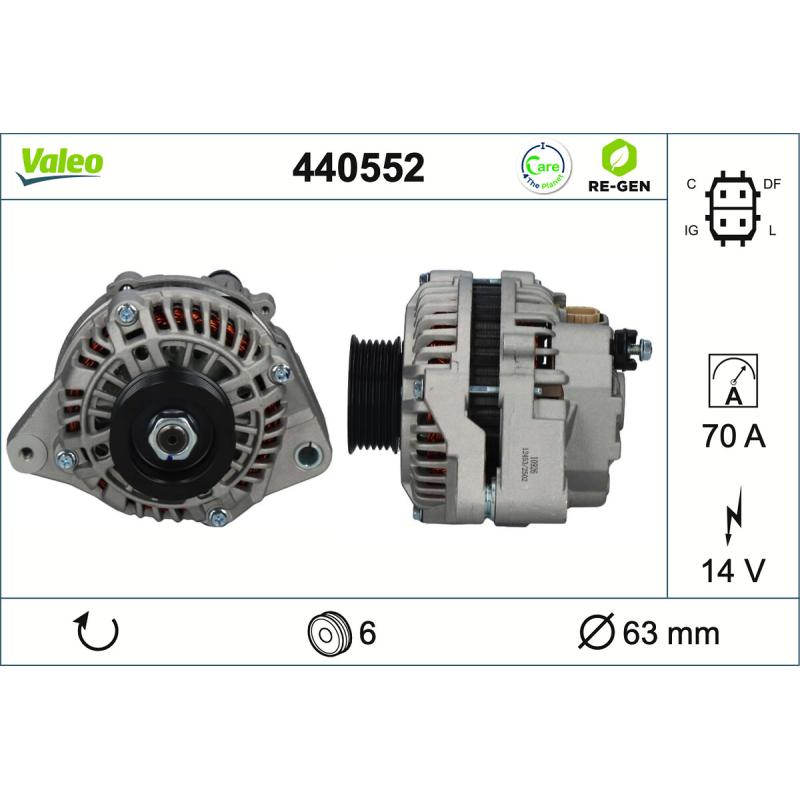 Alternateur VALEO 440552 - Visuel 1