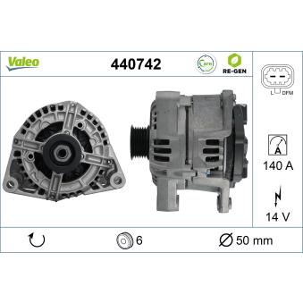 Alternateur VALEO OEM 93176653