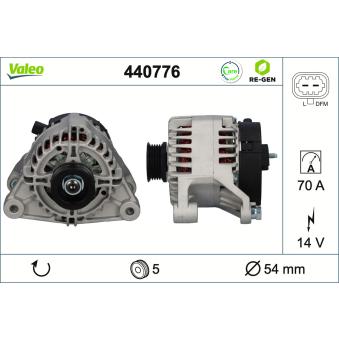 Alternateur VALEO OEM 95519874