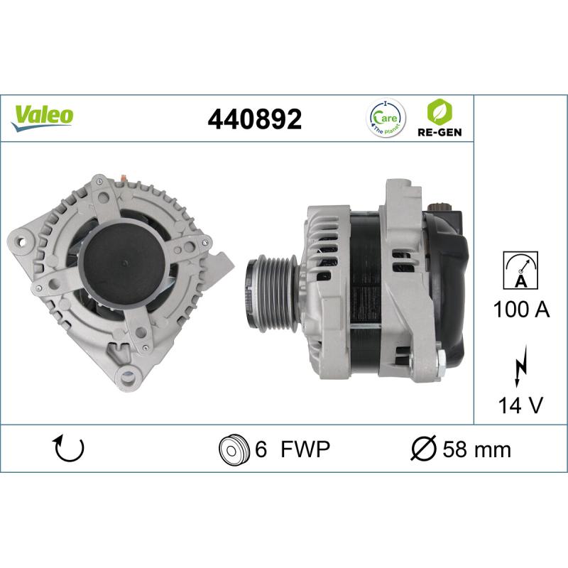 Alternateur VALEO 440892 - Visuel 1