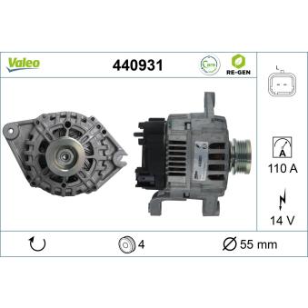 Alternateur VALEO OEM A002TC0391