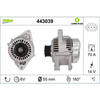 Alternateur VALEO OEM 2706023040