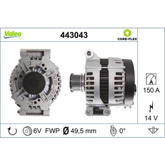 Alternateur VALEO OEM 12317575873