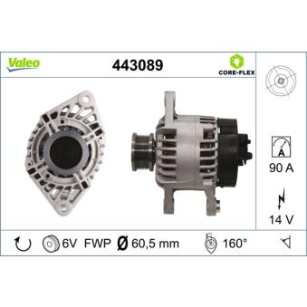 Alternateur VALEO OEM 46774430