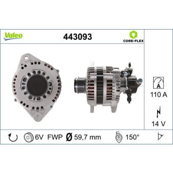 Alternateur VALEO OEM 95520888