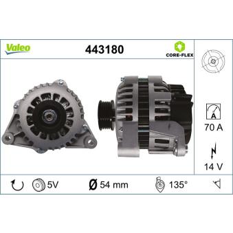 Alternateur VALEO OEM 6204102