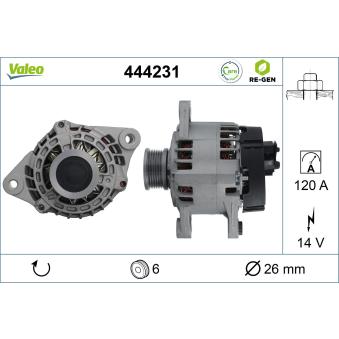 Alternateur VALEO OEM 46809067