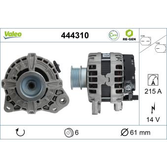 Alternateur VALEO 444310 pour VOLVO S60 D3 - 150cv