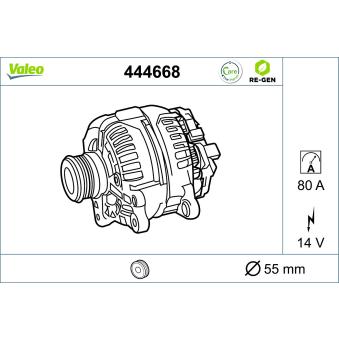 Alternateur VALEO OEM 23700AA370