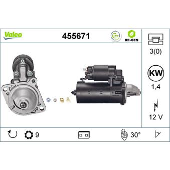 Démarreur VALEO OEM 12411740378