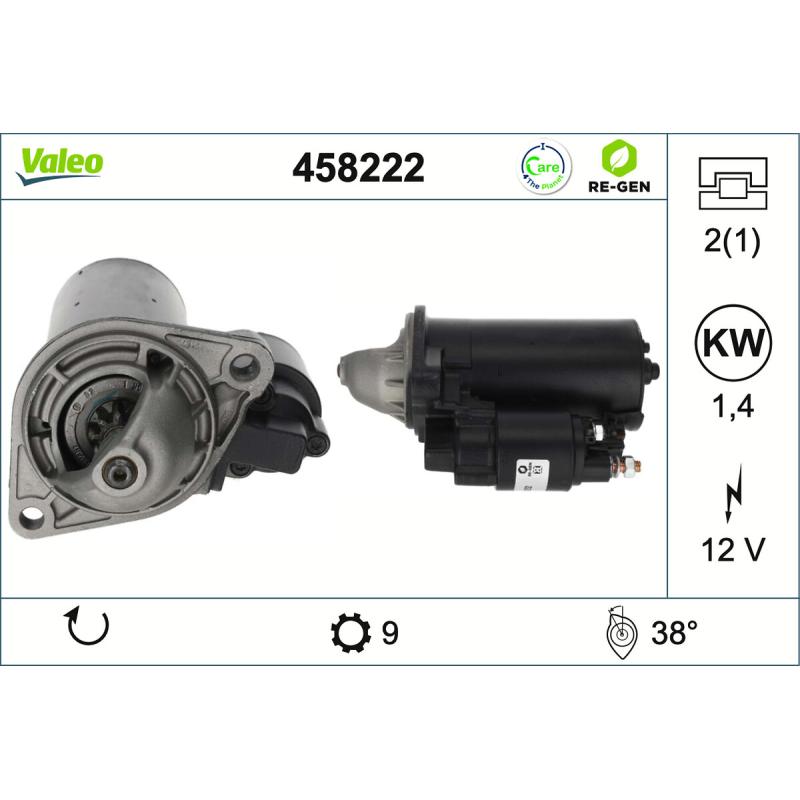 Démarreur VALEO 458222 - Visuel 1