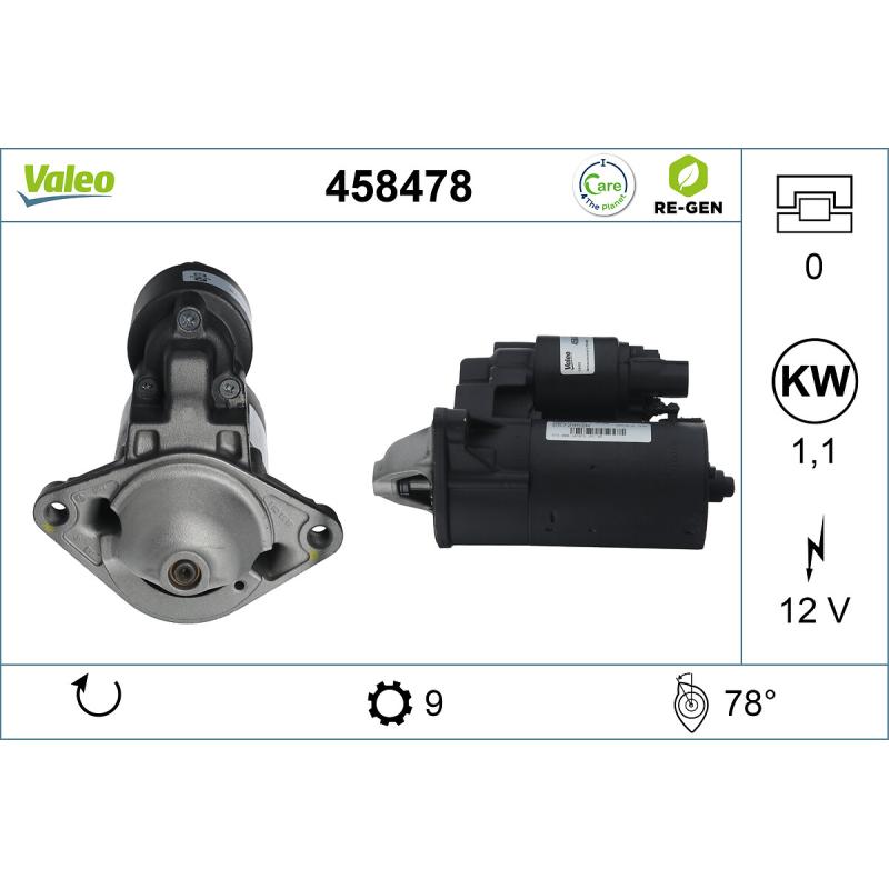 Démarreur VALEO 458478 - Visuel 1