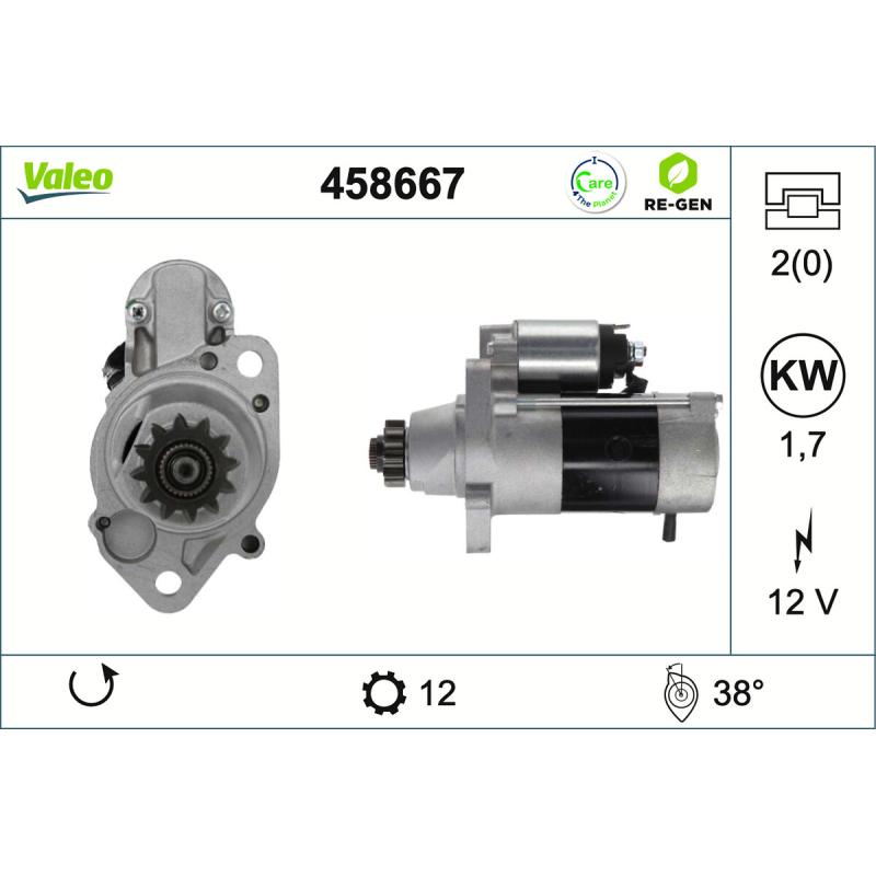 Démarreur VALEO 458667 - Visuel 1