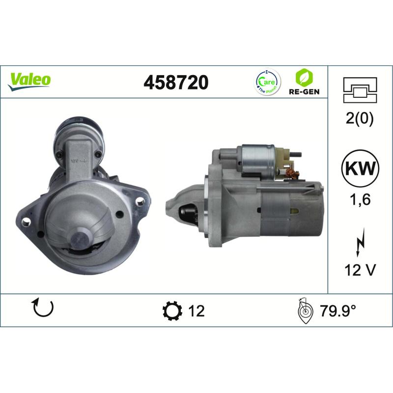 Démarreur VALEO 458720 - Visuel 1