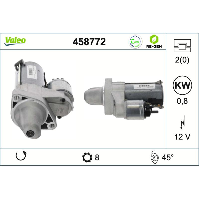 Démarreur VALEO 458772 - Visuel 1