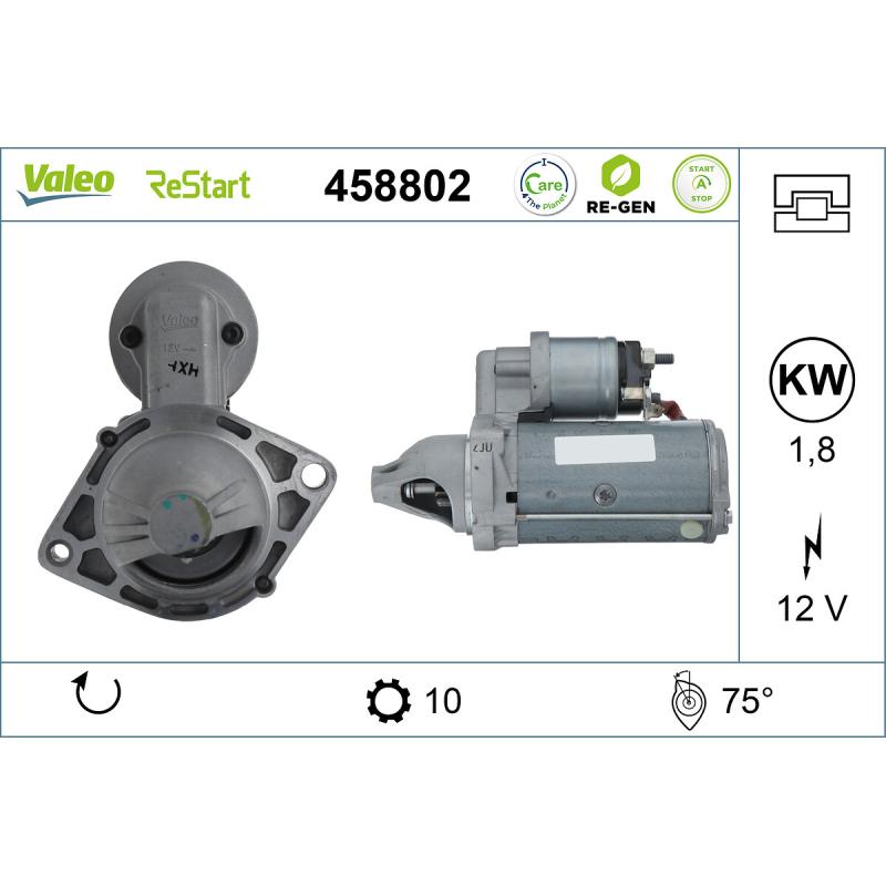 Démarreur VALEO 458802 - Visuel 1
