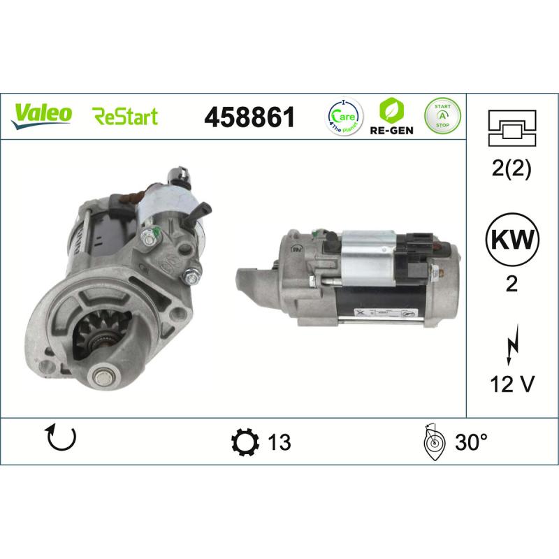 Démarreur VALEO 458861 - Visuel 1