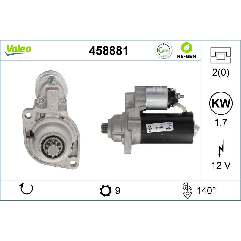 Démarreur VALEO 458881 - Visuel 1